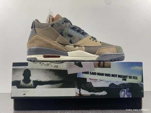 Rep Husky Camo DO1830-200 Patchwork 3 Air Jordan Retro 0713